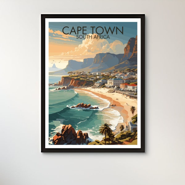 Cape Town, South Africa | Travel Print | Best Seller | Adventure | Travel Poster | Digital Downloads | High Quality | 300 Dpi | Wall Art