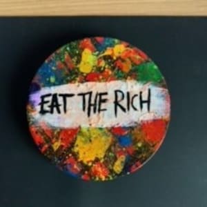 Eat The Rich Painting, wall art, handmade