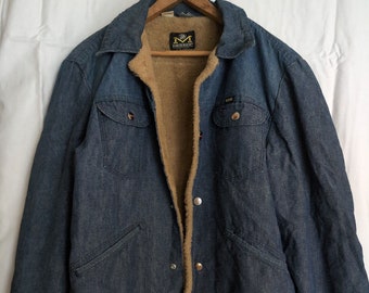 60s 70s Vintage Maverick Blue Bell Selvedge Denim Jacket