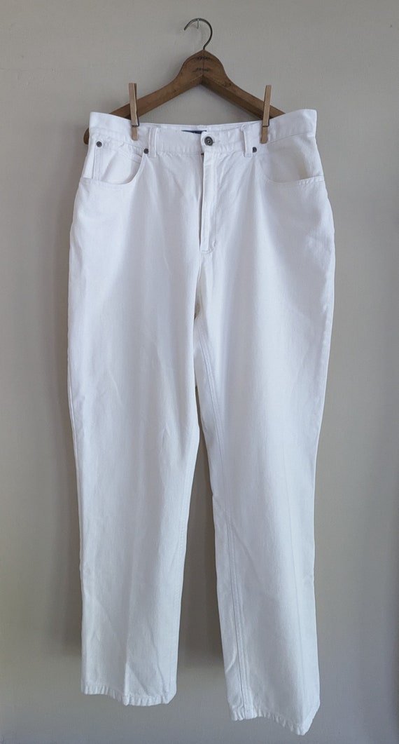 Vintage 1990s Women's White Jeans 14R