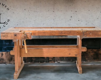 19th Century French Carpenters Work Bench Work Table