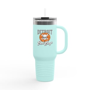 Bad Boys Detroit 40oz Tumbler | Stanley Style Retro Basketball Mug image 6