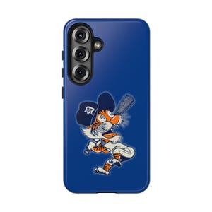 Detroit Tiger Baseball Phone Case | Retro Blue Orange iPhone Cover