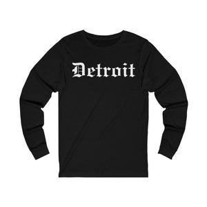 Detroit Jersey Long Sleeve Tee (Unisex)