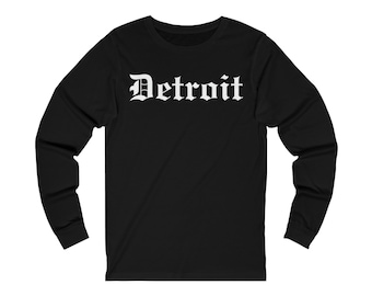 Detroit Jersey Long Sleeve Tee (Unisex)