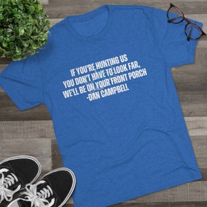 Detroit Lions Dan Campbell Inspired Hunting T-Shirt