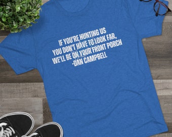 Detroit Lions Dan Campbell Inspired Hunting T-Shirt