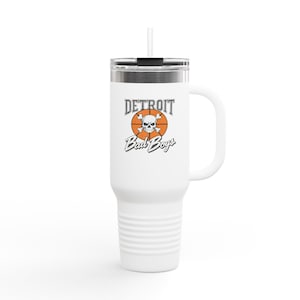 Bad Boys Detroit 40oz Tumbler | Stanley Style Retro Basketball Mug image 1