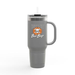 Bad Boys Detroit 40oz Tumbler | Stanley Style Retro Basketball Mug image 5