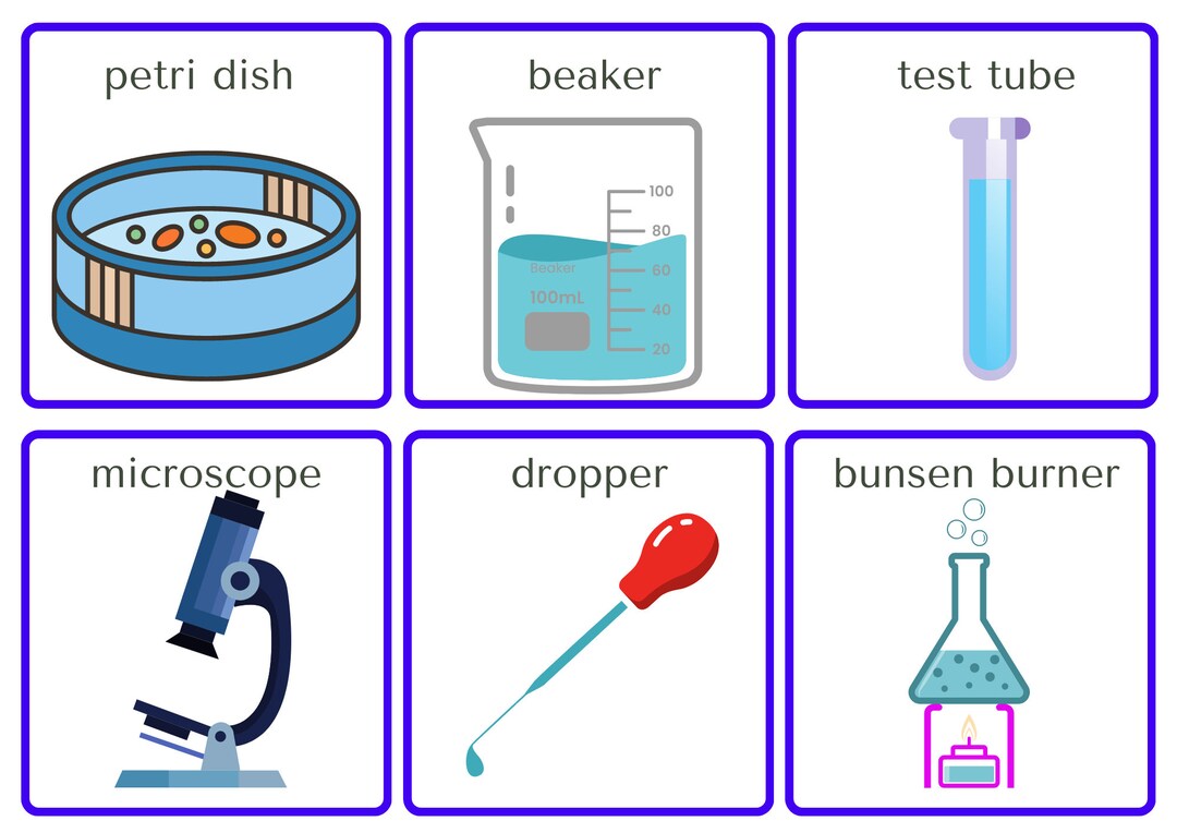 LABORATORY Flashcard Memory and Matching Game 96 CARDS 48 Etsy
