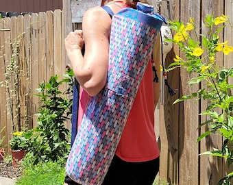 Yogatasche, Yogamattentasche, Handgenähte Yogamattentasche, Yogamattentasche aus Baumwolle, Yogatasche aus Baumwolle, Yogatasche aus Baumwolle, Yogatasche aus Baumwolle