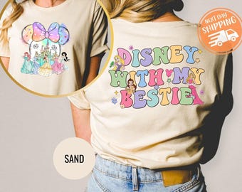 Disney Princess Bestie Shirt, Minnie Mouse Head, Girls Trip Tee