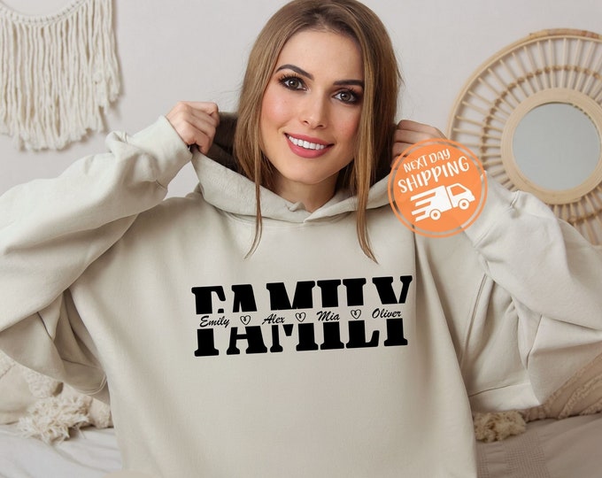 Custom Family Sweatshirt, Custom Family Shirt With Kids Names, Mother s day Hoodie, Custom Hoodie, Family Sweatshirt, Gifts For Family Shirt