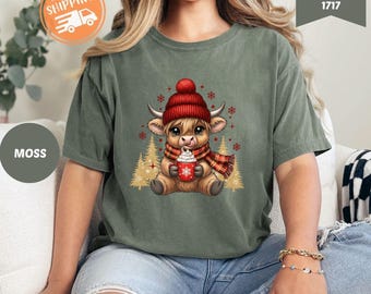 Comfort Colors® Julko-T-shirt: Höglandsko-julskjorta, Farm-julskjorta
