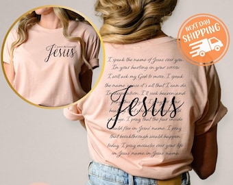 I Speak The Name Of Jesus Shirt, Christian Sweatshirt