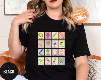 Teacher Shirt, Maestra Loteria, Maestra Shirt, Dual Language Crew, Bilingual Teacher, Spanish Teacher, Spanish Teacher, Maestra Bilingue