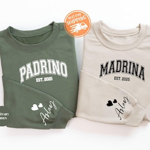 Moletom Padrino personalizado, Moletom Madrina, Presente de Proposta de Padrinho Personalizado, Moletom Madrinha, Presente Madrinha Padrinho, Moletom com Capuz Padrinho