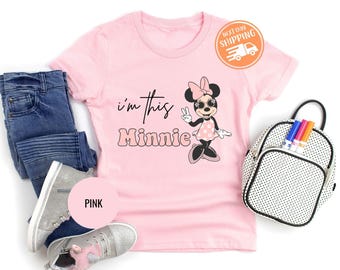 Soy esta camiseta de cumpleaños de Minnie Mouse, fiesta de Disney, regalo de segundo cumpleaños