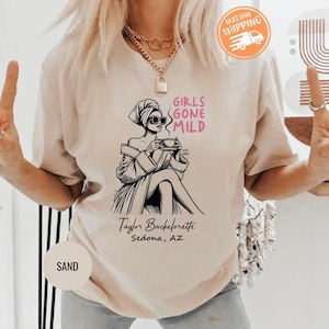Customized Bachelorette Shirt, Girls Gone Mild T-shirt, Matching Girls Trip Shirt, Girls Night Shirt, Girls Trip Tee, Bridal Party Gift