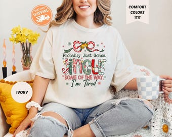 Camiseta navideña divertida con diseño de villancicos, top navideño de colores cómodos, camiseta con diseño de villancicos.