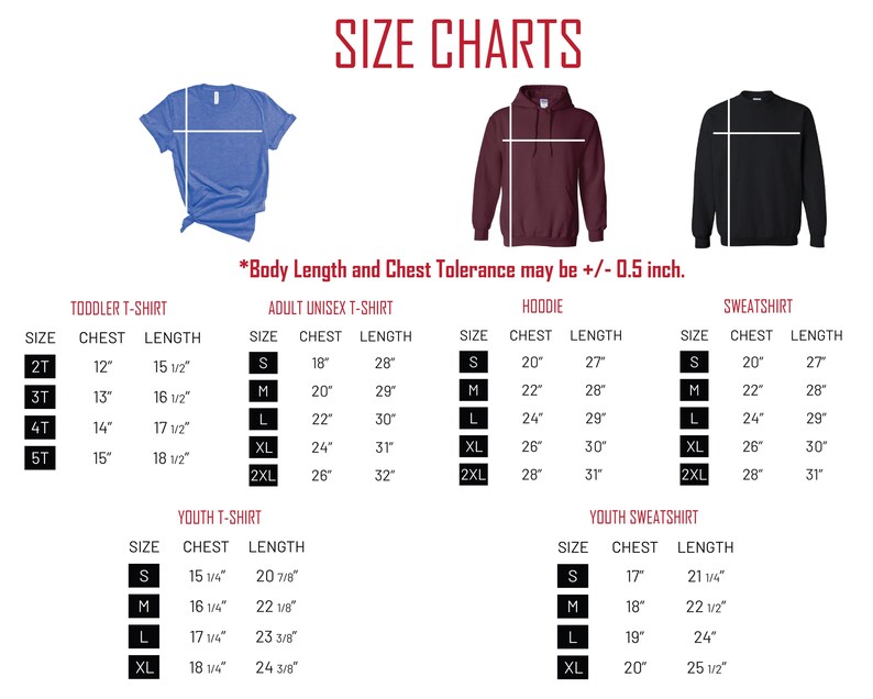 the size chart for a men's hoodie