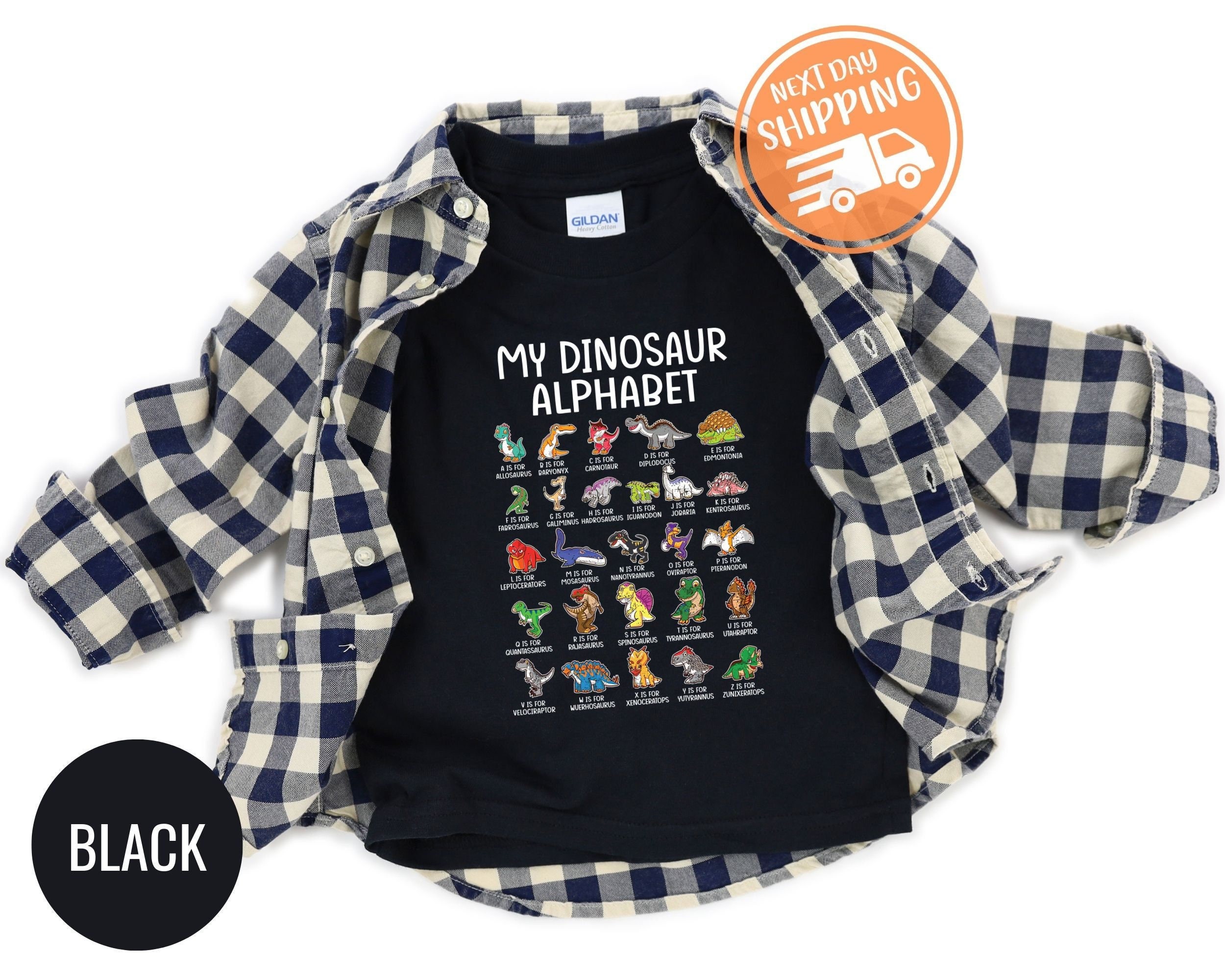 My Dinosaurs Alphabet Kids Shirt, Types Of Dinosaurs Alphabet, Rex Lover Shirt, Dinosaur Kids Shirt, Dinosaur Lover Toddlers Tee, Kids Gift