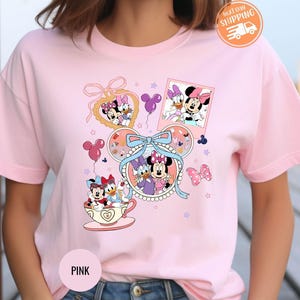 Coquette Bows Minnie and Daisy shirt, Disney With My Bestie Shirt, Disney Girls Trip shirts, WDW Magic Kingdom Disneyland Matching Girls Tee
