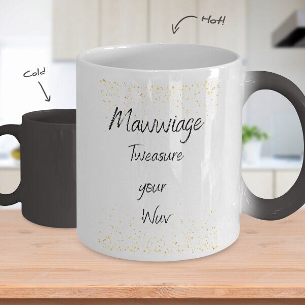 Mawwiage Mug - 11 Oz Ceramic Coffee Mug For Gifts & Daily Use