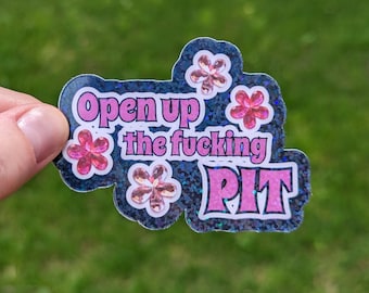 Mosh Pit Holographic Sticker: Emo Goth Alternative Vinyl Decal