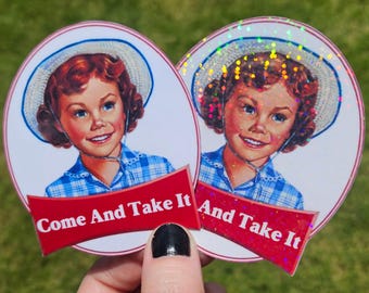 Little Debbie Come And Take It Sticker - RFK Holo Glitter Vinyl Decal