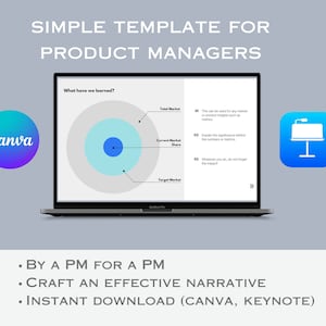 Template for Product Managers (Canva & Keynote)