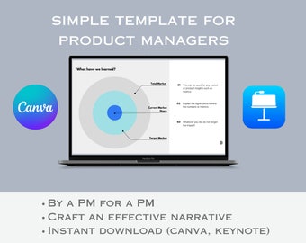 Template for Product Managers (Canva & Keynote)