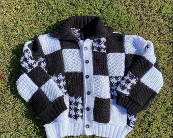 Honey Bubble Thinner Patchwork Cardigan | I Feel so Cool