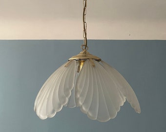 Lampe de plafond en verre de Murano vintage/Lampe suspendue moderne du milieu du siècle/Lampe suspendue MCM vintage Space Age