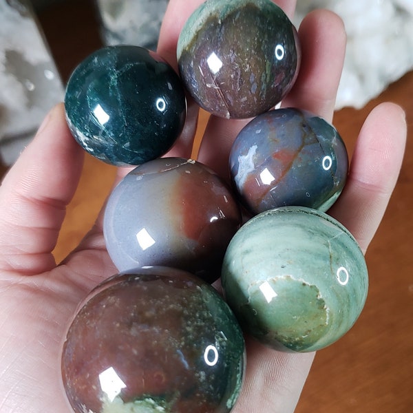 Ocean Jasper Spheres