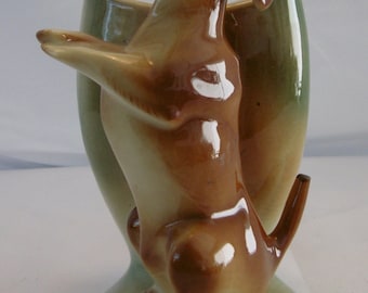 Super cute dog spill vase 1960s