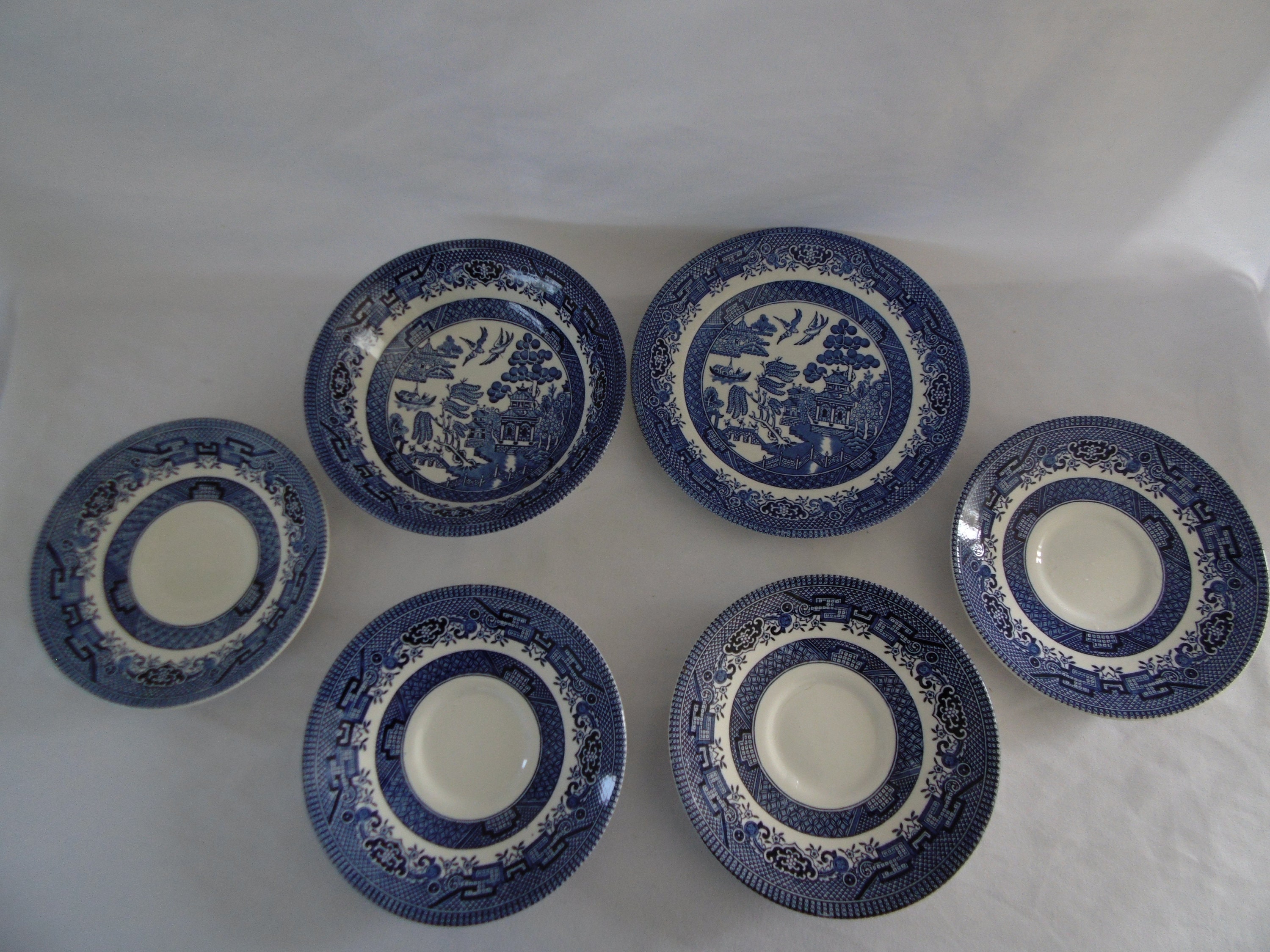 churchill England希少ヴィンテージボウル Churchill England, Blue and White Set 1990s - Etsy Finland