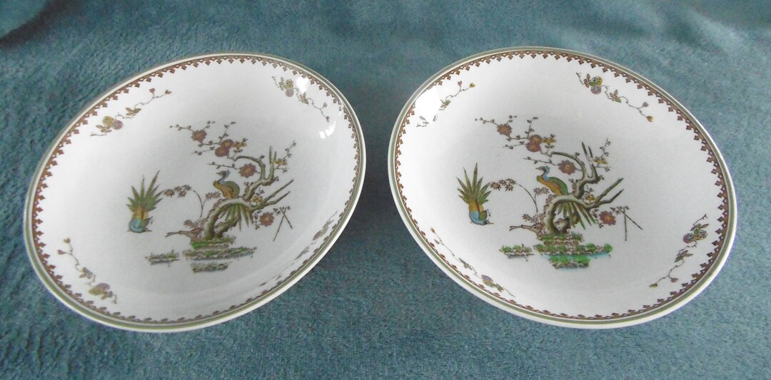 Wedgwood Old Chelsea Collection 1969 X 2 Bowls Etsy