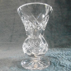 Beautiful Sawtooth Cut Crystal Bud Vase - 1950s