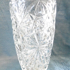 Crystal Pinwheel Vase - 1940s