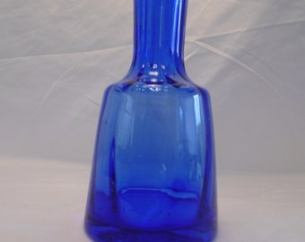 Dartington Crystal Cobalt Blue Vase