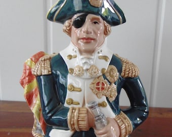 Leonardo Admiral Lord Nelson nieuwigheid theepot jaren 80