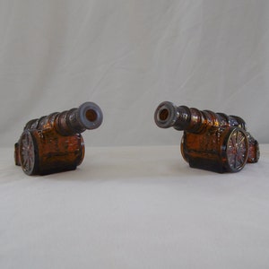 Avon Amber Glass Siege Canon aftershave lotion bottles 1970s