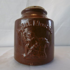 Harrods - Moira Farmhouse Stoneware Mustard Pot - 1940s