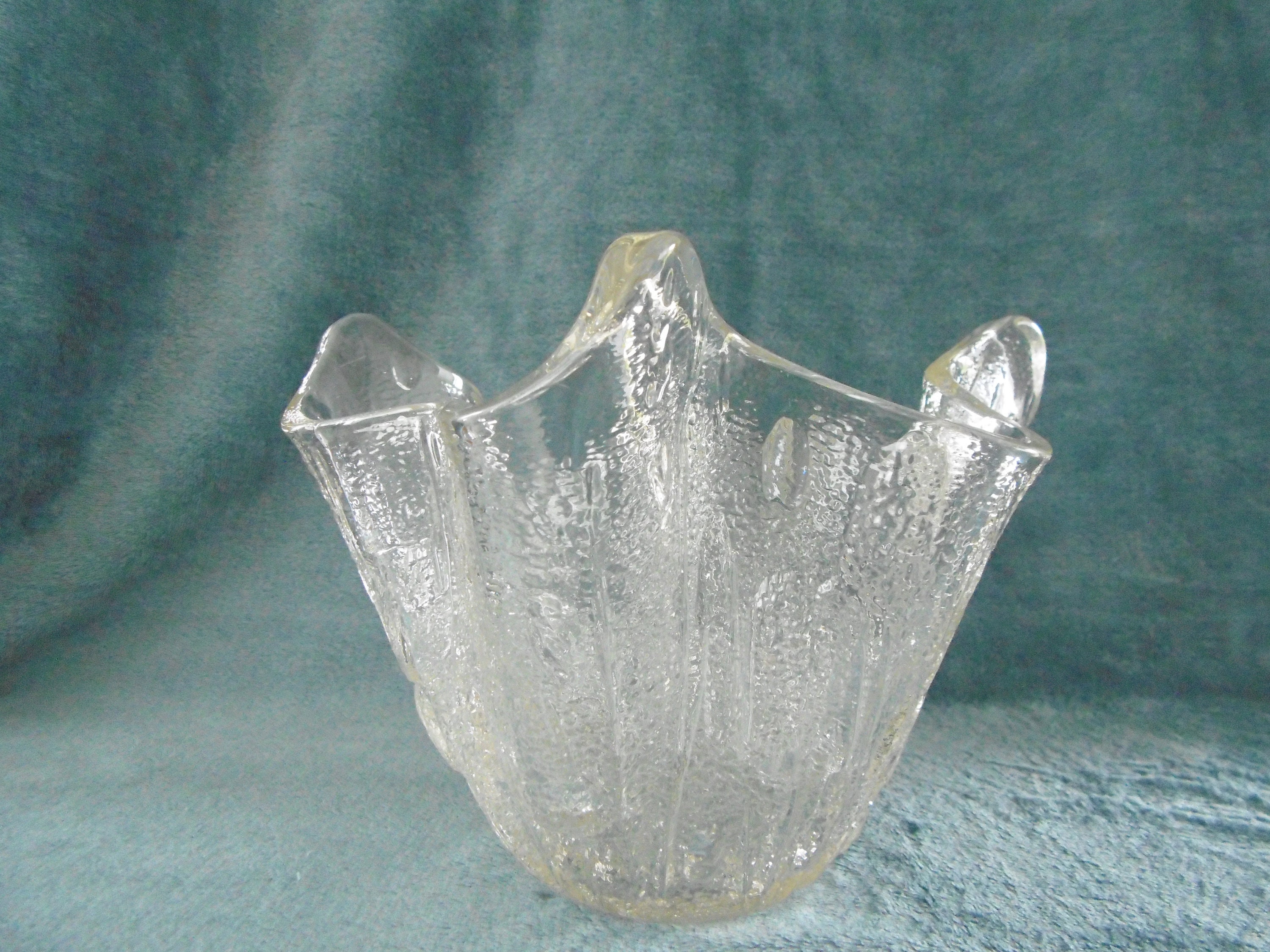 Bagley Jackson Bros クリスタルガラスハンカチボウル「ワイルドオーク