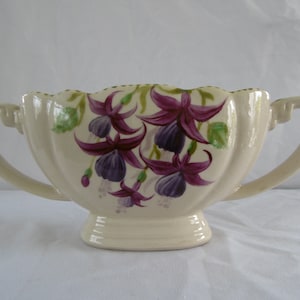 Donegal China &quot;Fuchsia&quot; Mantel Vase 1970s