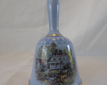 Lord Nelson Decorated blue Ceramic Bell - 1950s