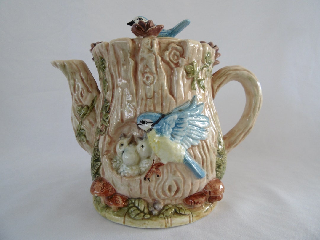 Leonardo Novelty Bird House Teapot 1980s Etsy