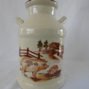 Ceramic Milk Urn - Made in Taiwan 1980s