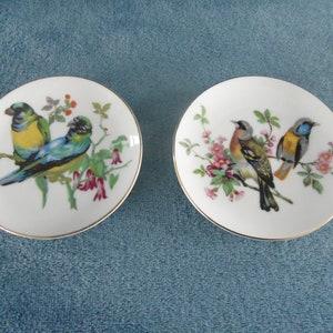 Japanese Bird Display Wall Plates x 2 1980s